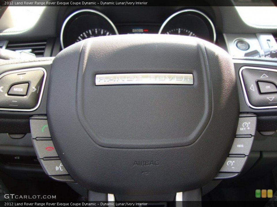 Dynamic Lunar/Ivory Interior Steering Wheel for the 2012 Land Rover Range Rover Evoque Coupe Dynamic #54783753
