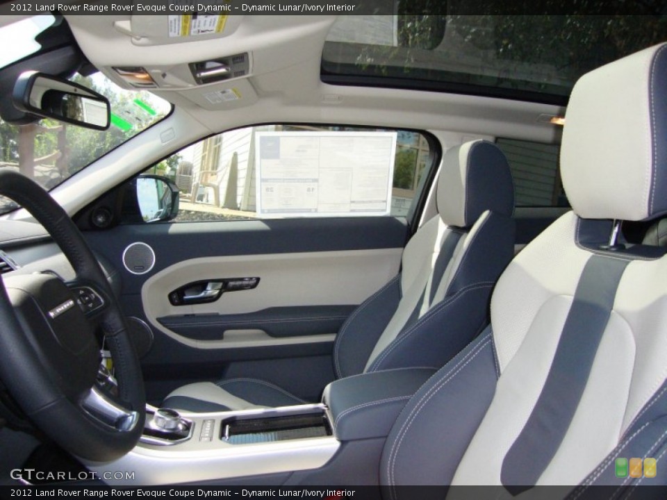 Dynamic Lunar/Ivory Interior Photo for the 2012 Land Rover Range Rover Evoque Coupe Dynamic #54783782