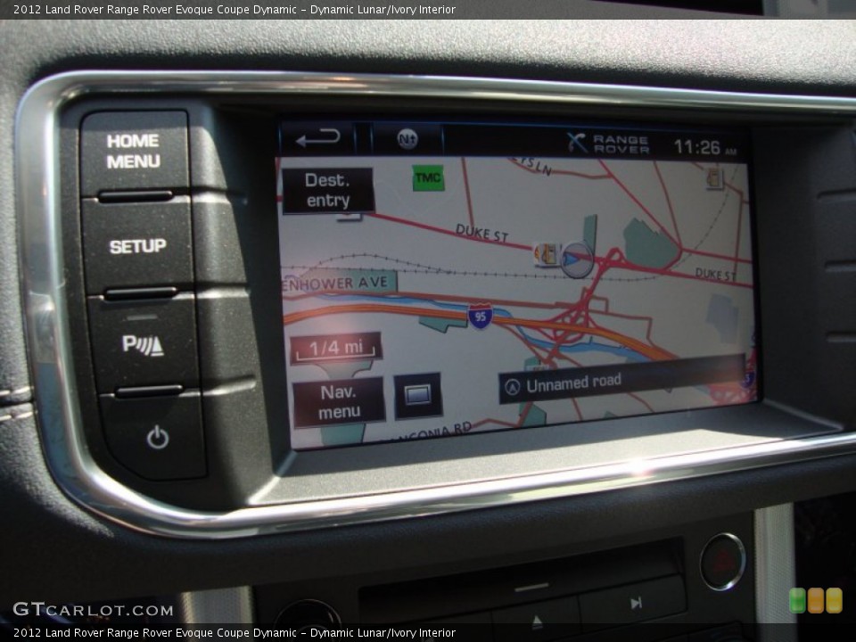 Dynamic Lunar/Ivory Interior Navigation for the 2012 Land Rover Range Rover Evoque Coupe Dynamic #54783801