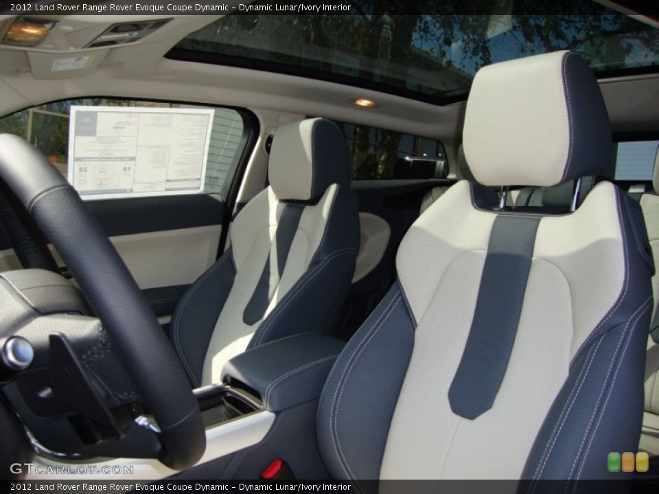 Dynamic Lunar/Ivory Interior Photo for the 2012 Land Rover Range Rover Evoque Coupe Dynamic #54783837