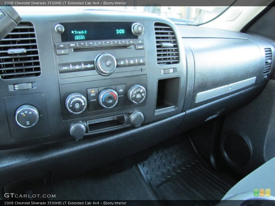 Ebony Interior Controls for the 2008 Chevrolet Silverado 3500HD LT Extended Cab 4x4 #54784371