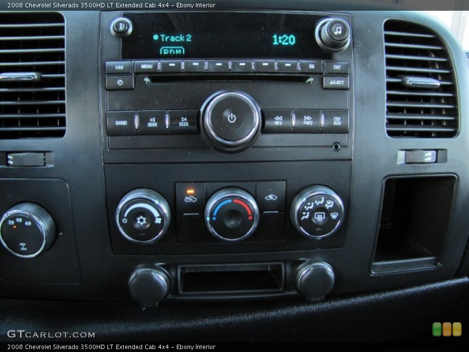 Ebony Interior Audio System for the 2008 Chevrolet Silverado 3500HD LT Extended Cab 4x4 #54784377