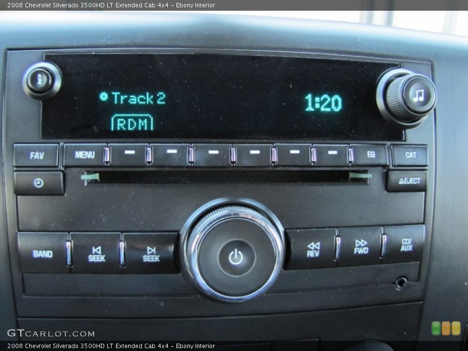 Ebony Interior Audio System for the 2008 Chevrolet Silverado 3500HD LT Extended Cab 4x4 #54784383