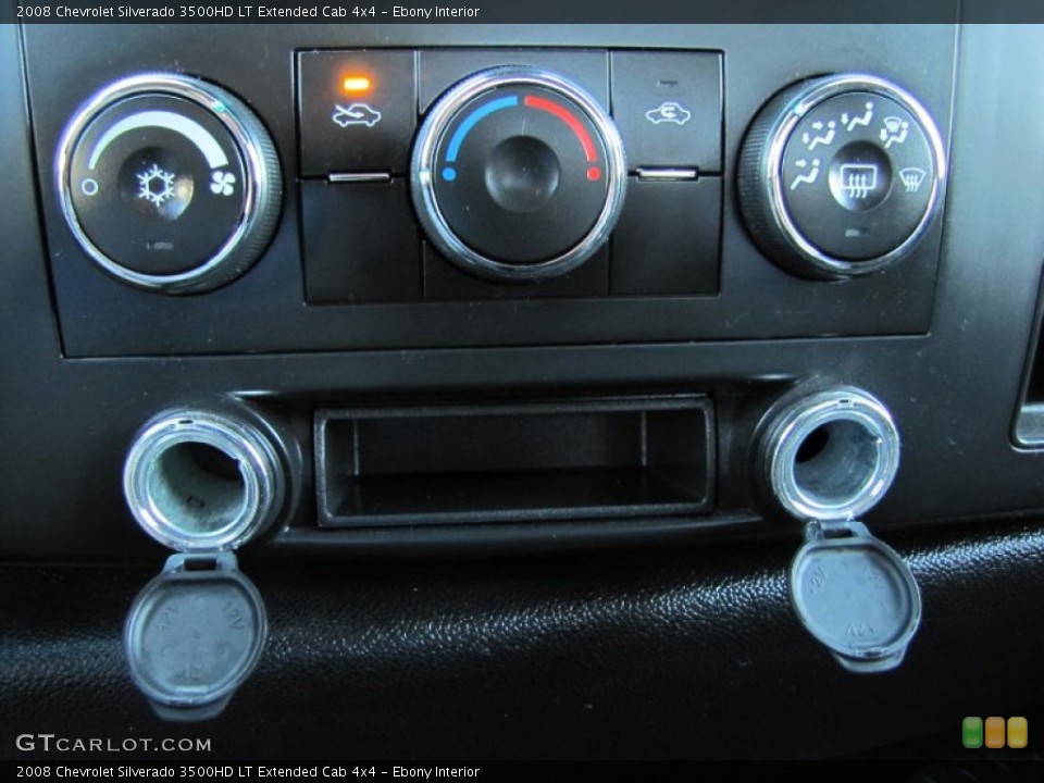 Ebony Interior Controls for the 2008 Chevrolet Silverado 3500HD LT Extended Cab 4x4 #54784389