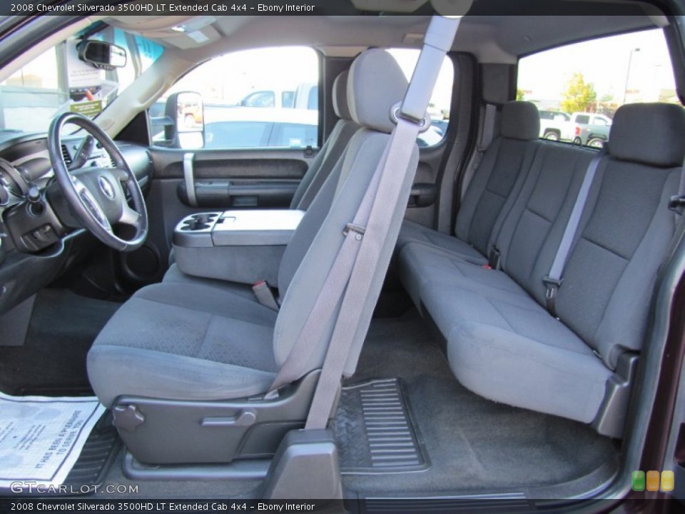 Ebony Interior Photo for the 2008 Chevrolet Silverado 3500HD LT Extended Cab 4x4 #54784413