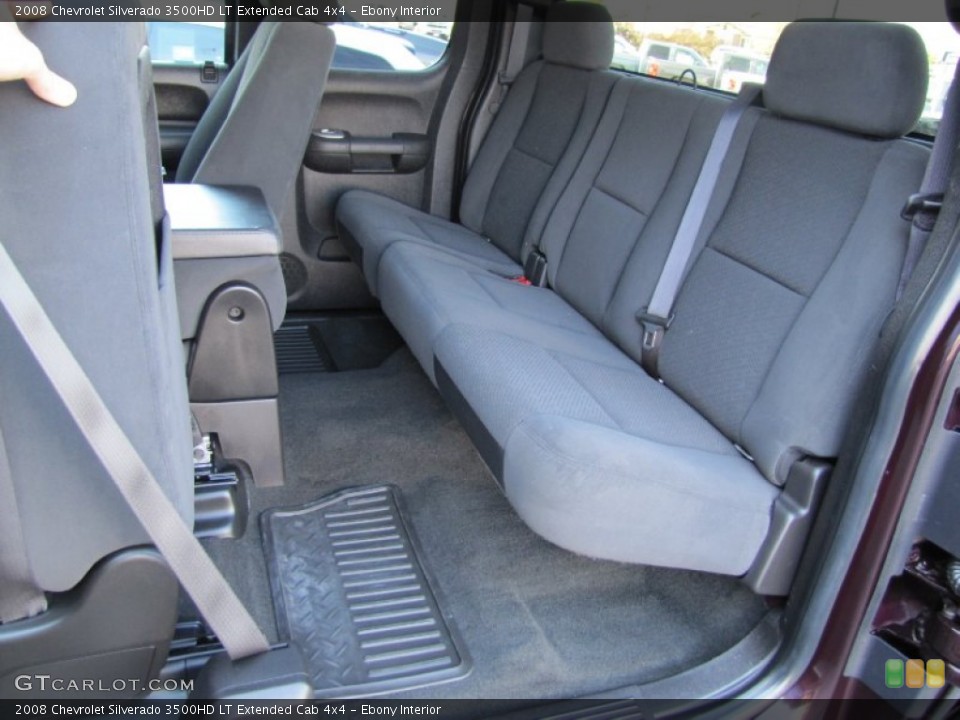 Ebony Interior Photo for the 2008 Chevrolet Silverado 3500HD LT Extended Cab 4x4 #54784419