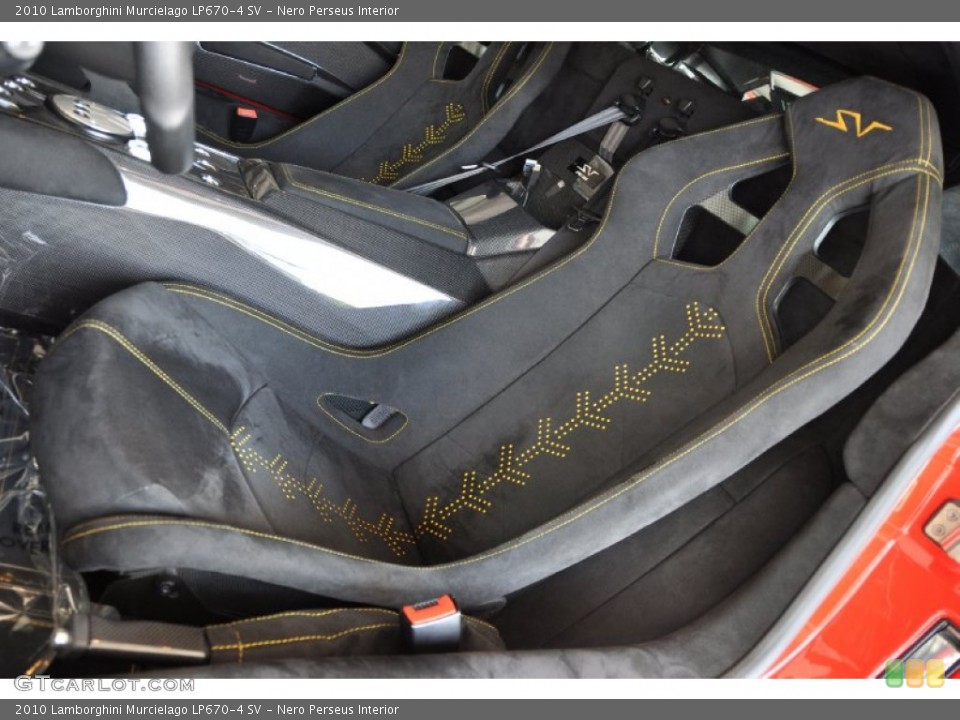 Nero Perseus Interior Photo for the 2010 Lamborghini Murcielago LP670-4 SV #54785071