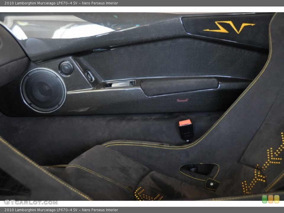 Nero Perseus Interior Door Panel for the 2010 Lamborghini Murcielago LP670-4 SV #54785079