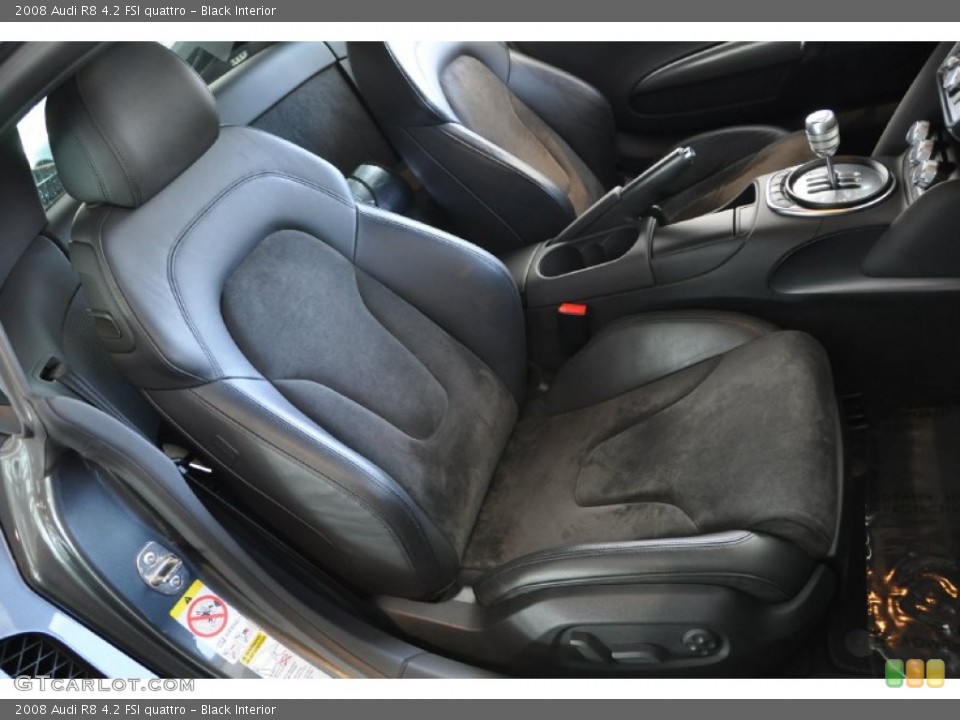 Black Interior Photo for the 2008 Audi R8 4.2 FSI quattro #54785481
