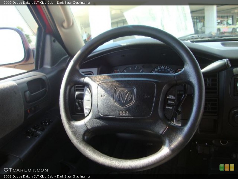 Dark Slate Gray Interior Steering Wheel for the 2002 Dodge Dakota SLT Club Cab #54786300