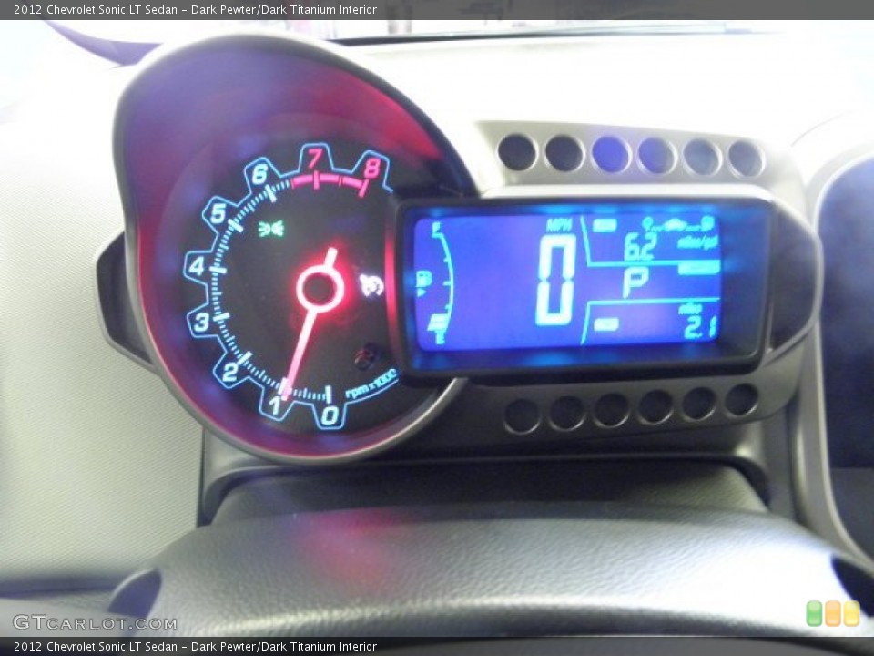 Dark Pewter/Dark Titanium Interior Gauges for the 2012 Chevrolet Sonic LT Sedan #54789054