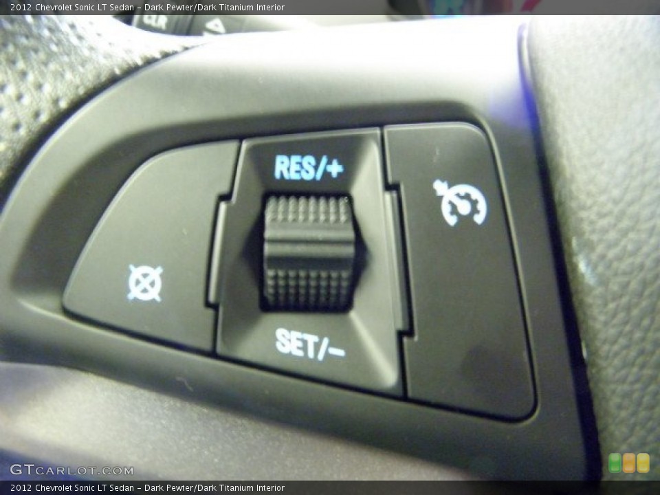 Dark Pewter/Dark Titanium Interior Controls for the 2012 Chevrolet Sonic LT Sedan #54789060