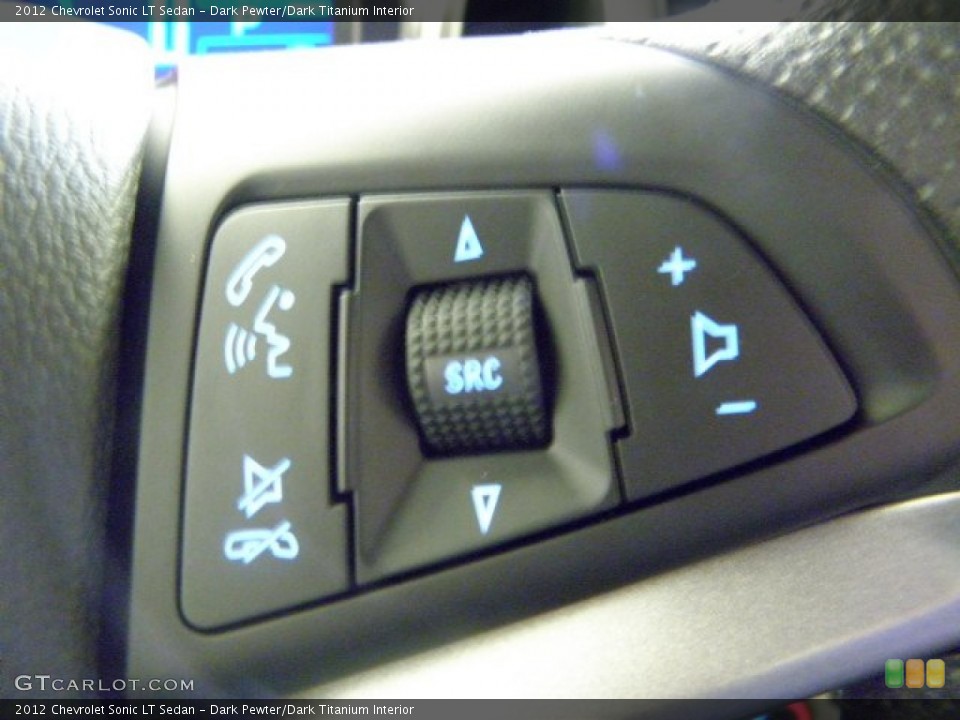 Dark Pewter/Dark Titanium Interior Controls for the 2012 Chevrolet Sonic LT Sedan #54789066