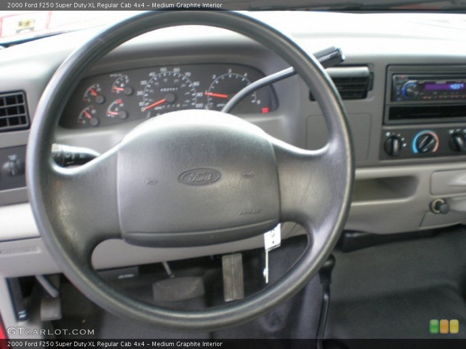 Medium Graphite Interior Steering Wheel for the 2000 Ford F250 Super Duty XL Regular Cab 4x4 #54790041