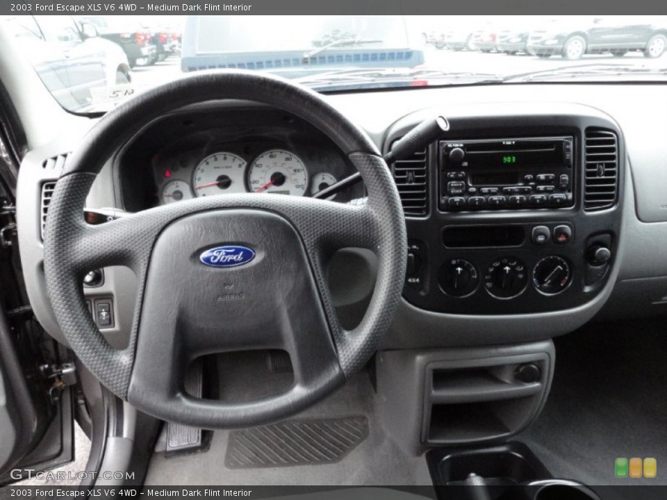 Medium Dark Flint Interior Dashboard for the 2003 Ford Escape XLS V6 4WD #54790983