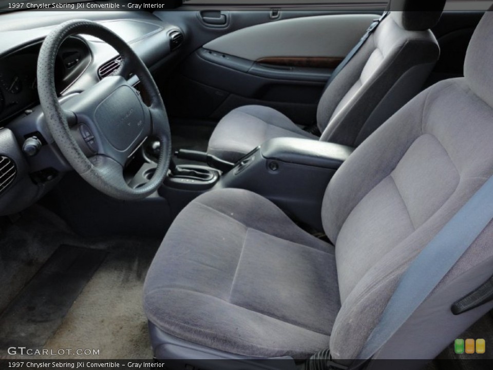 Gray Interior Photo for the 1997 Chrysler Sebring JXi Convertible #54791166