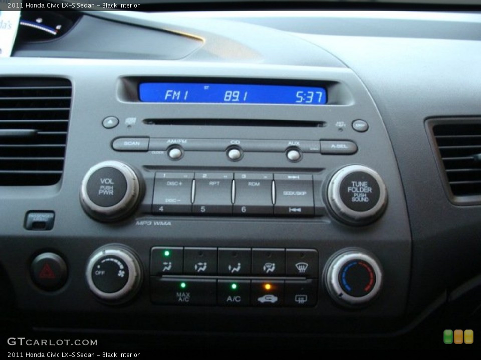 Black Interior Controls for the 2011 Honda Civic LX-S Sedan #54793999