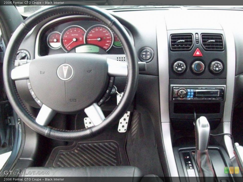 Black Interior Dashboard for the 2006 Pontiac GTO Coupe #54794497