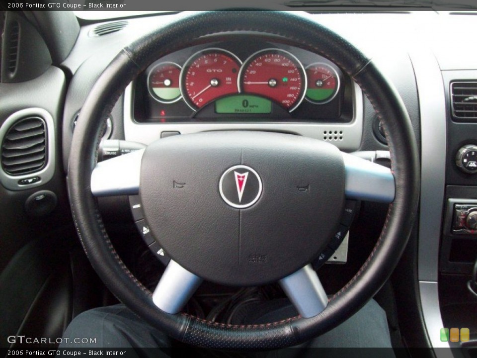 Black Interior Steering Wheel for the 2006 Pontiac GTO Coupe #54794631
