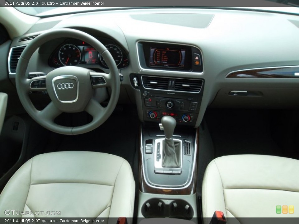 Cardamom Beige Interior Dashboard for the 2011 Audi Q5 2.0T quattro #54796936