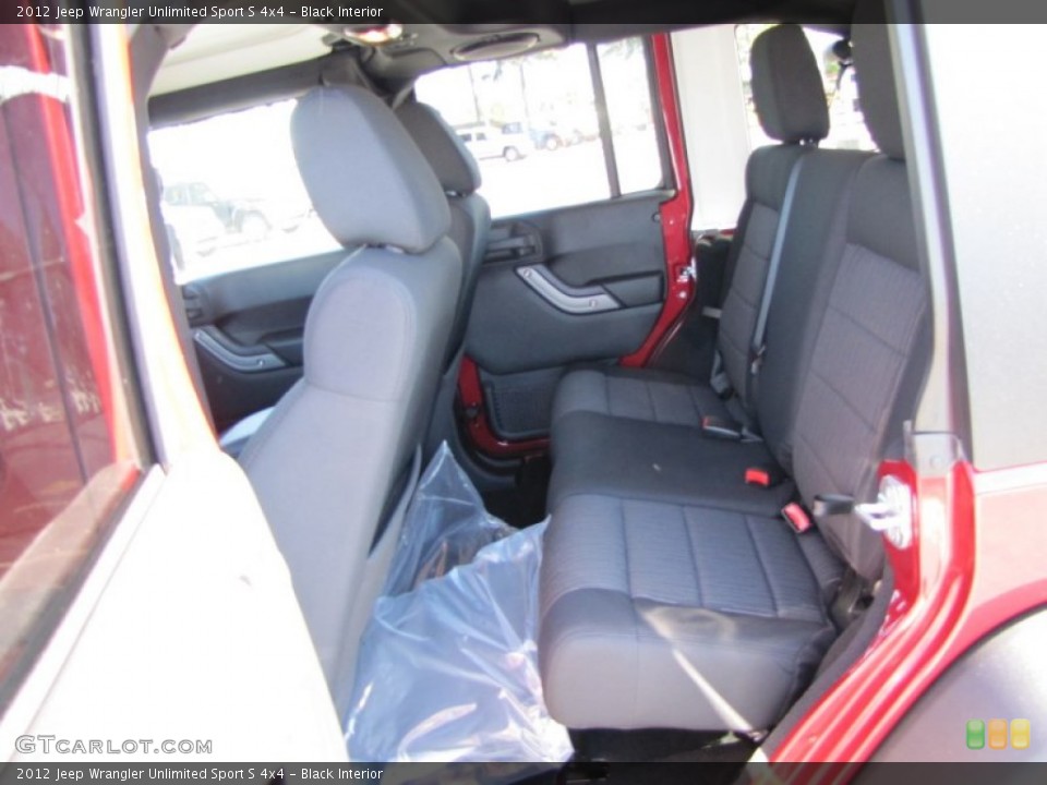 Black Interior Photo for the 2012 Jeep Wrangler Unlimited Sport S 4x4 #54797240