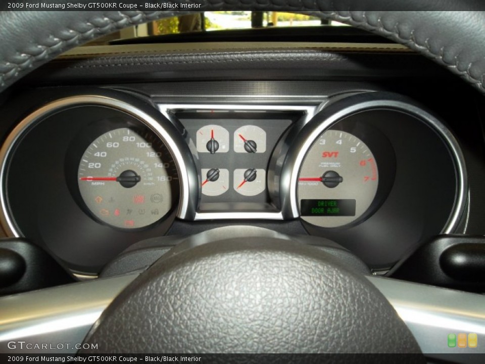 Black/Black Interior Gauges for the 2009 Ford Mustang Shelby GT500KR Coupe #54798727