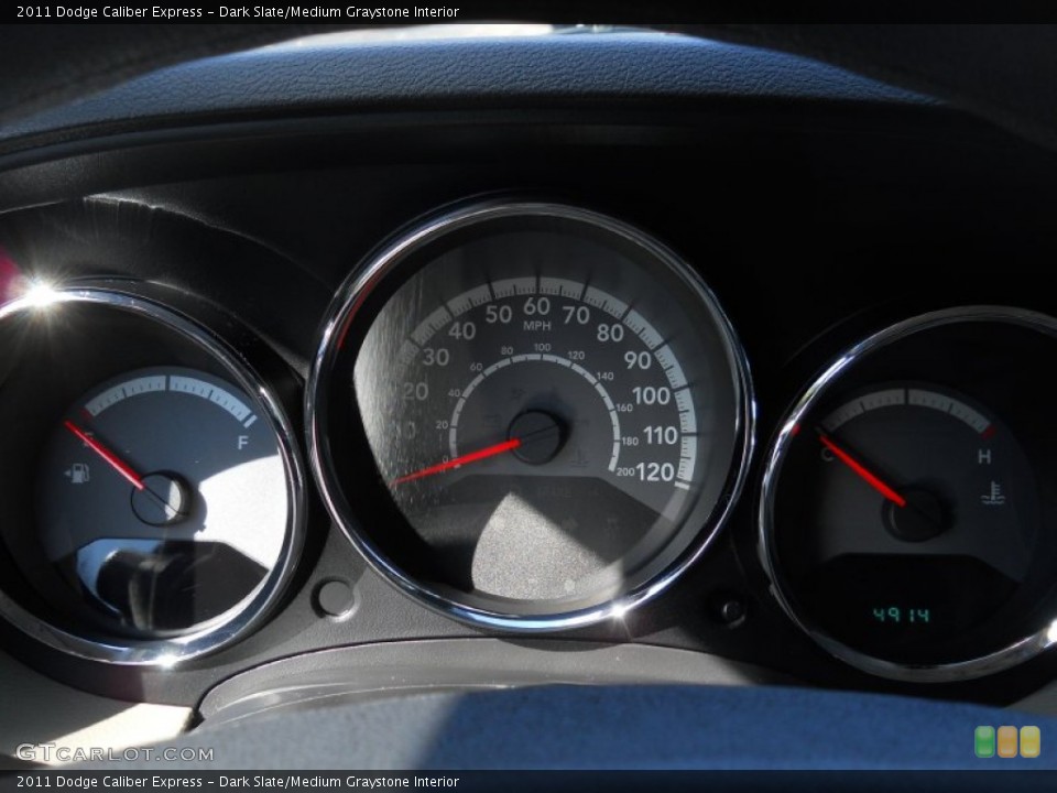 Dark Slate/Medium Graystone Interior Gauges for the 2011 Dodge Caliber Express #54799813