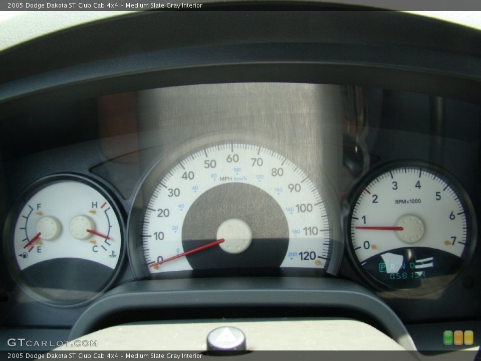 Medium Slate Gray Interior Gauges for the 2005 Dodge Dakota ST Club Cab 4x4 #54800995