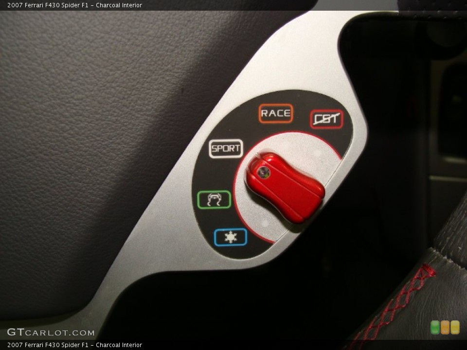 Charcoal Interior Controls for the 2007 Ferrari F430 Spider F1 #54801385