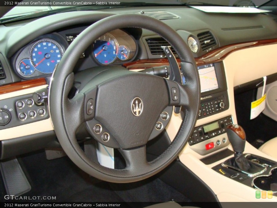 Sabbia Interior Steering Wheel for the 2012 Maserati GranTurismo Convertible GranCabrio #54801632