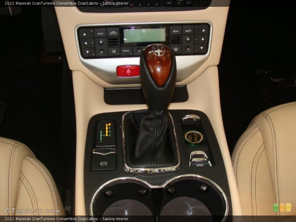 Sabbia Interior Transmission for the 2012 Maserati GranTurismo Convertible GranCabrio #54801661
