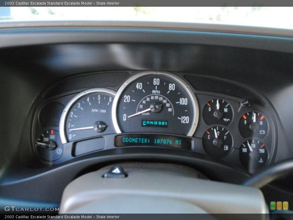 Shale Interior Gauges for the 2003 Cadillac Escalade  #54801682