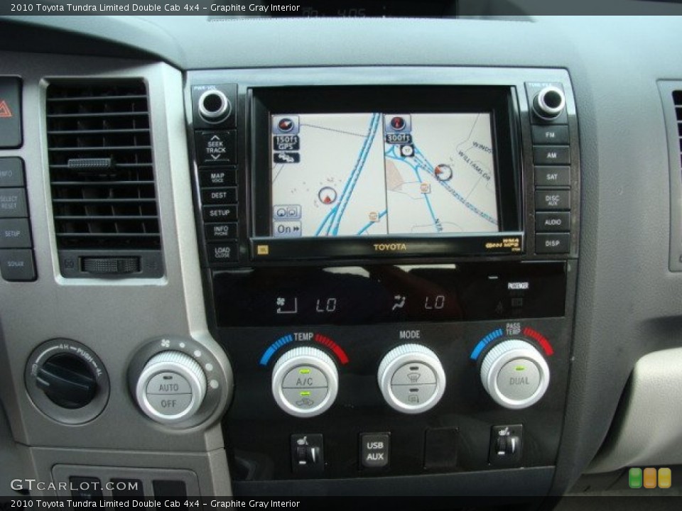 Graphite Gray Interior Controls for the 2010 Toyota Tundra Limited Double Cab 4x4 #54802727