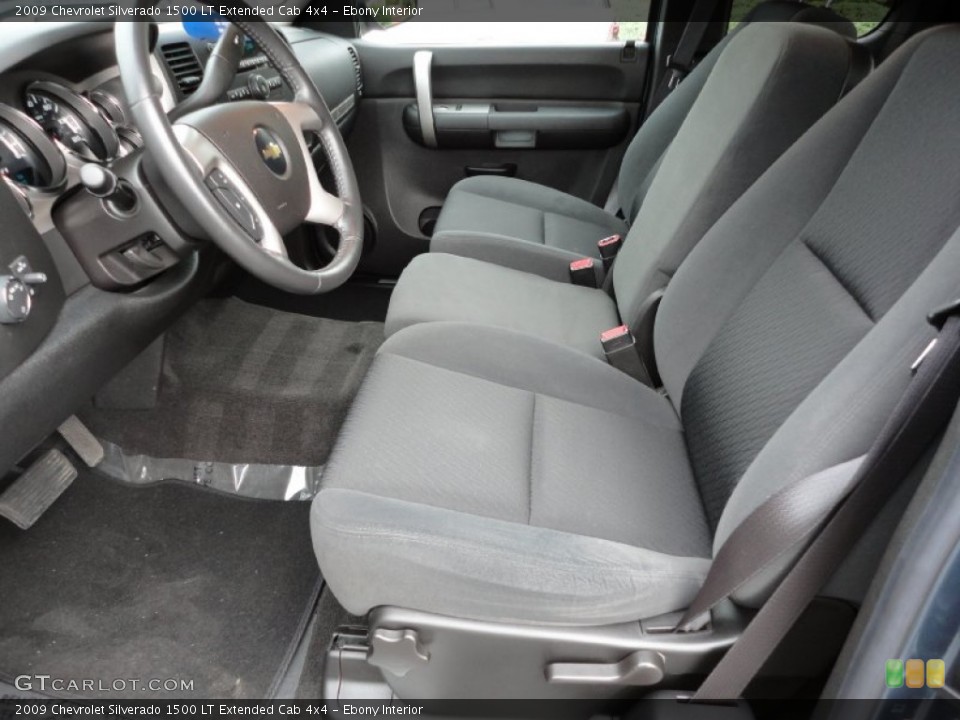 Ebony Interior Photo for the 2009 Chevrolet Silverado 1500 LT Extended Cab 4x4 #54805276