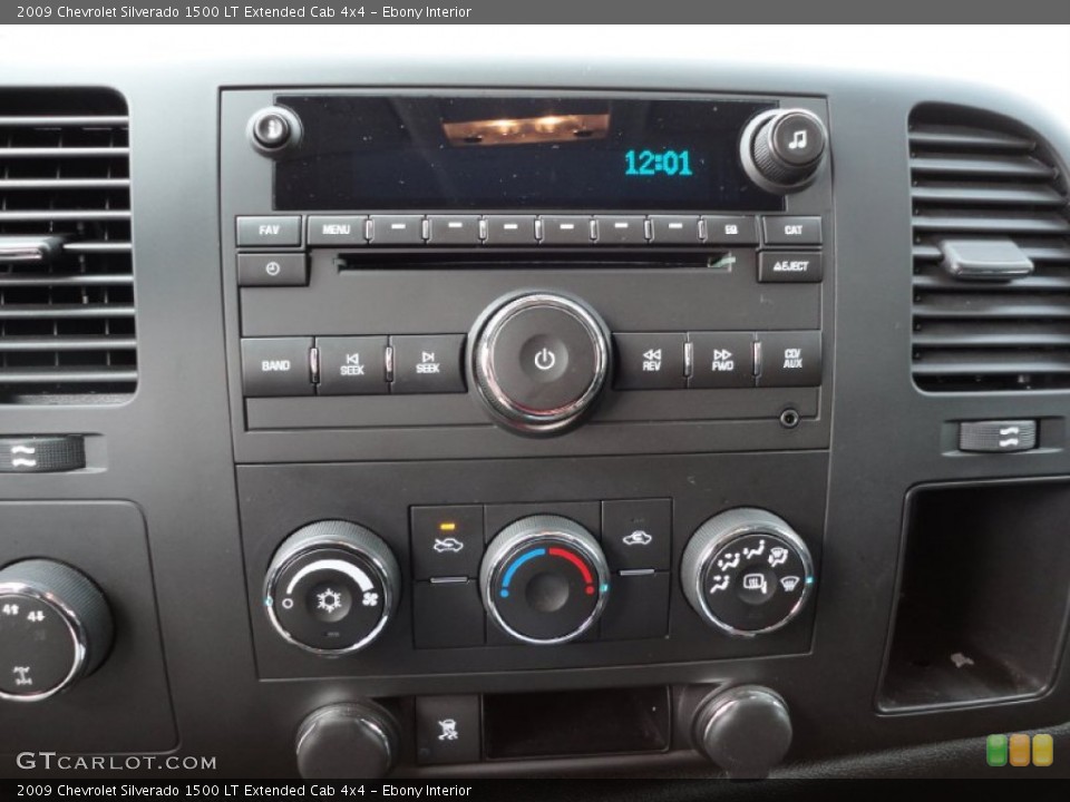 Ebony Interior Audio System for the 2009 Chevrolet Silverado 1500 LT Extended Cab 4x4 #54805333