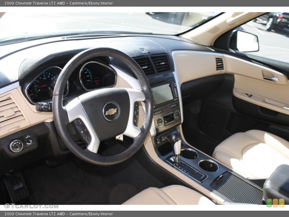 Cashmere/Ebony Interior Prime Interior for the 2009 Chevrolet Traverse LTZ AWD #54805837