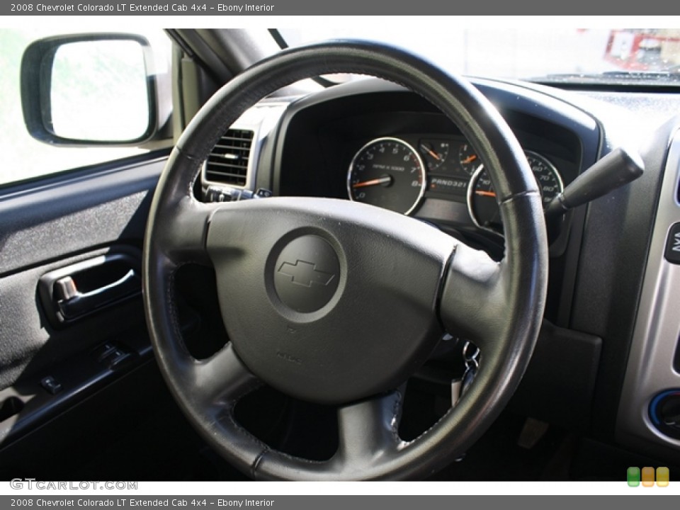 Ebony Interior Steering Wheel for the 2008 Chevrolet Colorado LT Extended Cab 4x4 #54806152