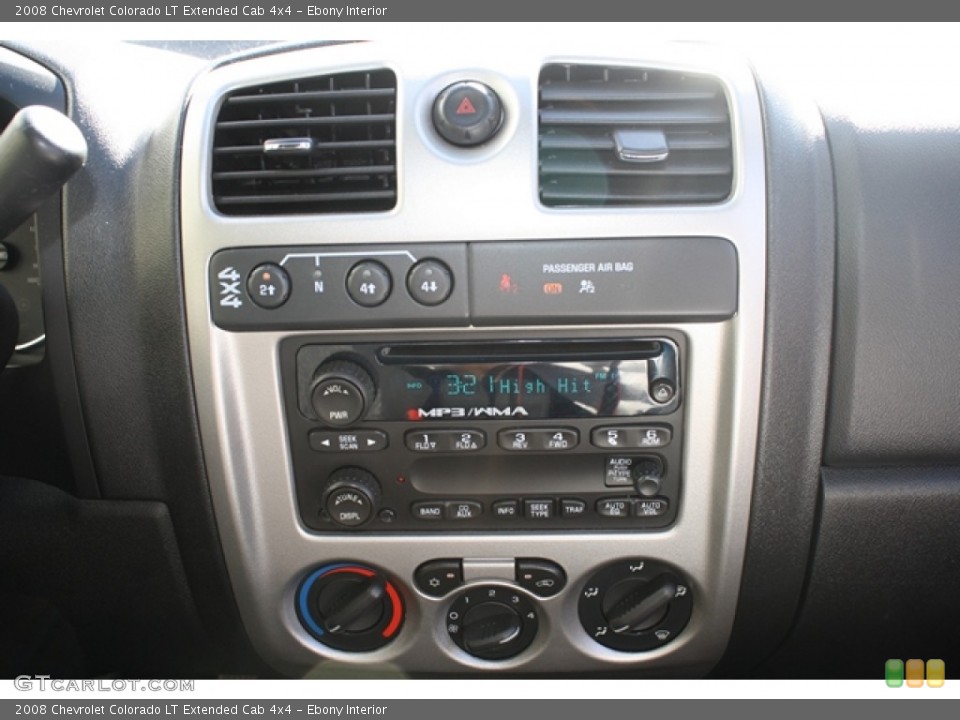 Ebony Interior Controls for the 2008 Chevrolet Colorado LT Extended Cab 4x4 #54806161