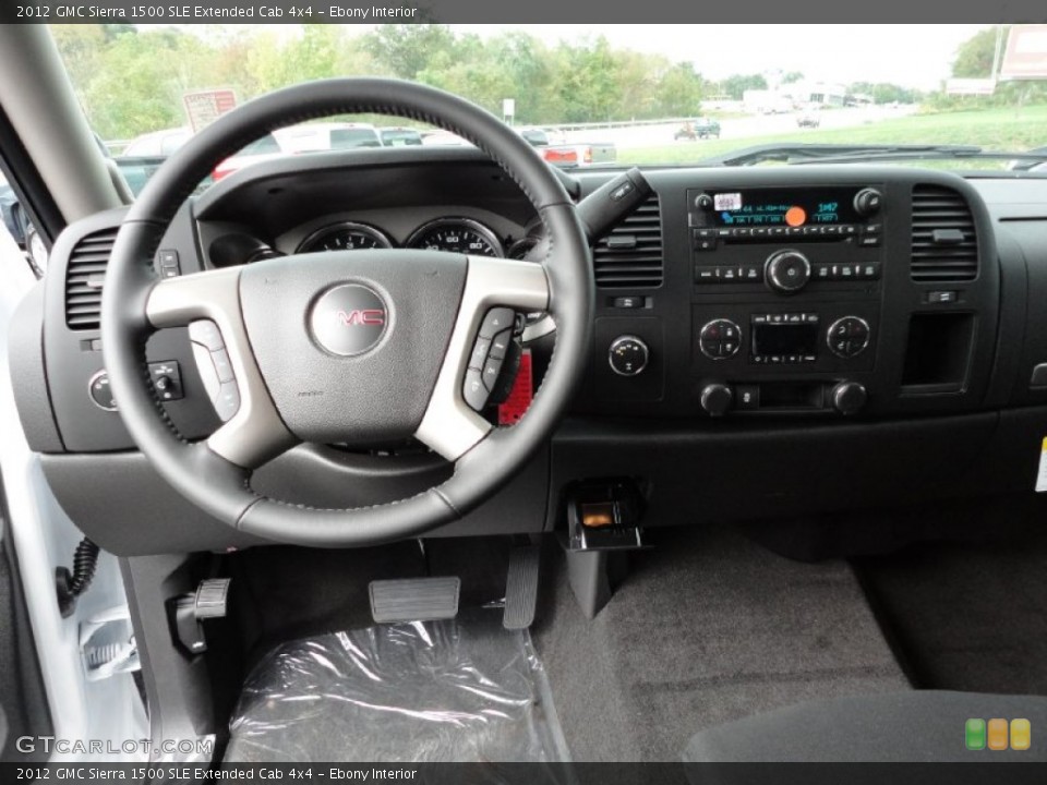 Ebony Interior Dashboard for the 2012 GMC Sierra 1500 SLE Extended Cab 4x4 #54806547