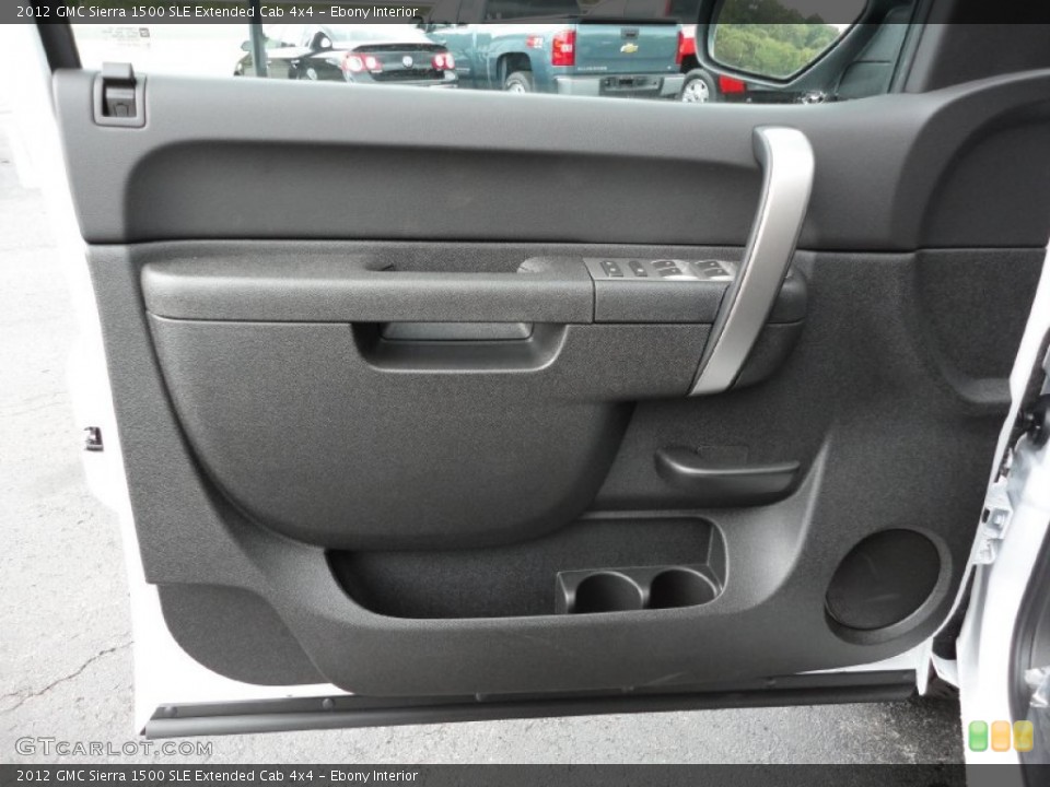 Ebony Interior Door Panel for the 2012 GMC Sierra 1500 SLE Extended Cab 4x4 #54806557
