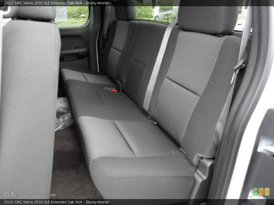 Ebony Interior Photo for the 2012 GMC Sierra 1500 SLE Extended Cab 4x4 #54806566