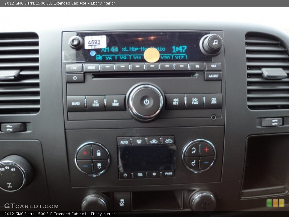Ebony Interior Controls for the 2012 GMC Sierra 1500 SLE Extended Cab 4x4 #54806599