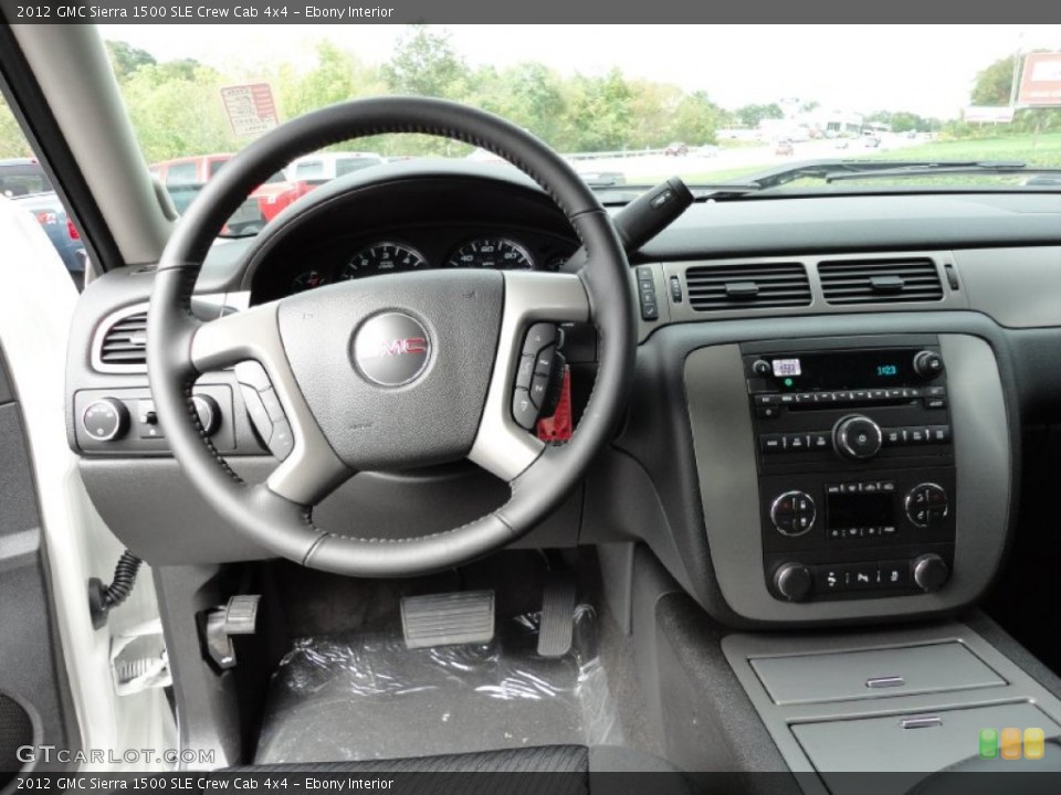 Ebony Interior Dashboard for the 2012 GMC Sierra 1500 SLE Crew Cab 4x4 #54806896