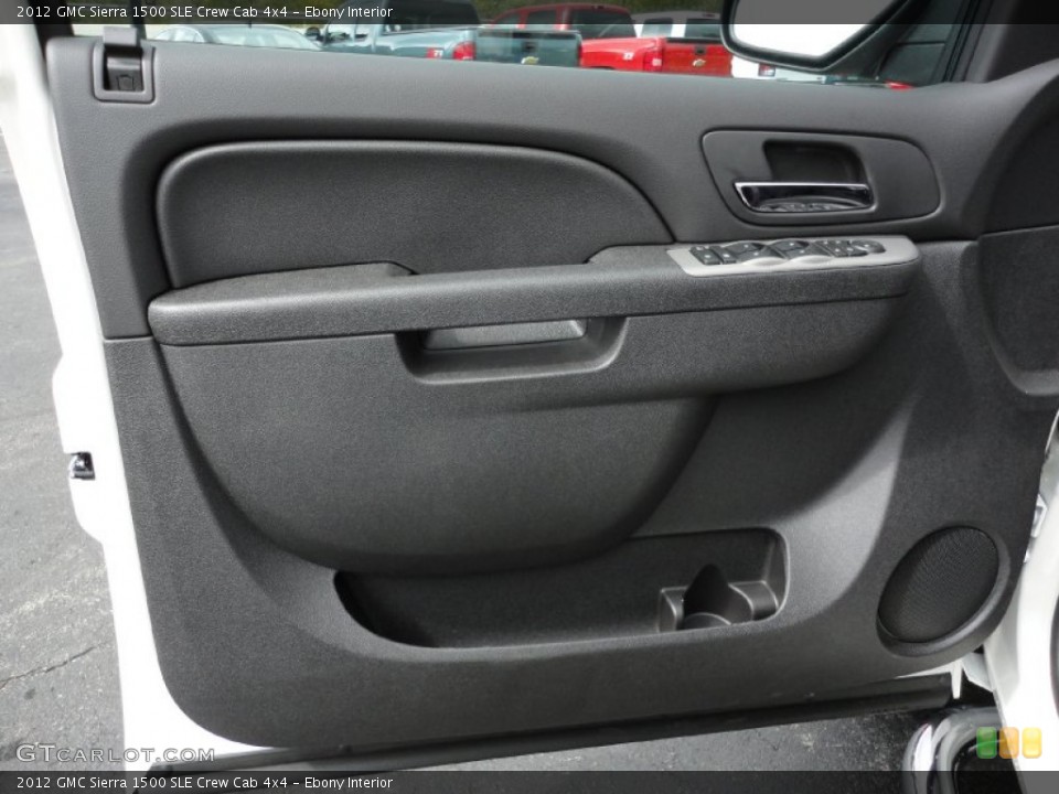 Ebony Interior Door Panel for the 2012 GMC Sierra 1500 SLE Crew Cab 4x4 #54806902