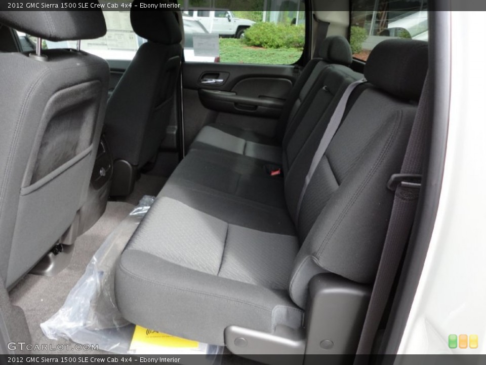 Ebony Interior Photo for the 2012 GMC Sierra 1500 SLE Crew Cab 4x4 #54806908
