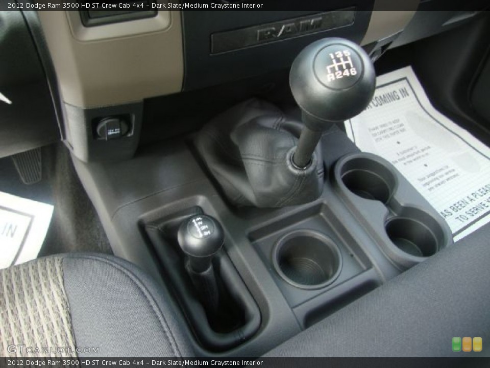 Dark Slate/Medium Graystone Interior Transmission for the 2012 Dodge Ram 3500 HD ST Crew Cab 4x4 #54807428