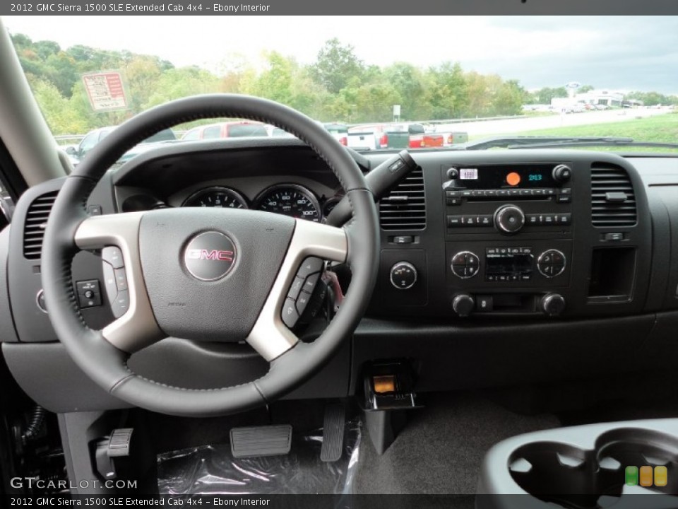 Ebony Interior Dashboard for the 2012 GMC Sierra 1500 SLE Extended Cab 4x4 #54807640