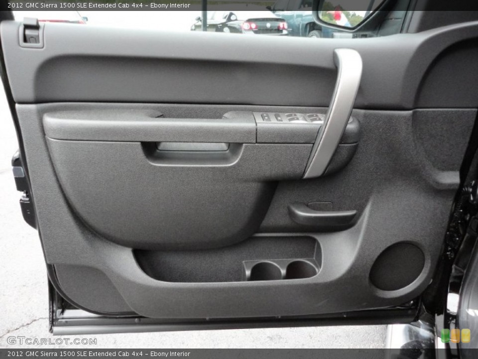 Ebony Interior Door Panel for the 2012 GMC Sierra 1500 SLE Extended Cab 4x4 #54807645