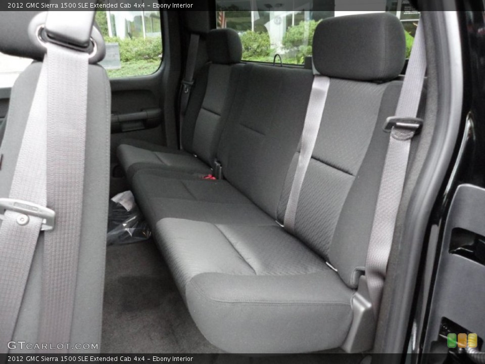 Ebony Interior Photo for the 2012 GMC Sierra 1500 SLE Extended Cab 4x4 #54807652