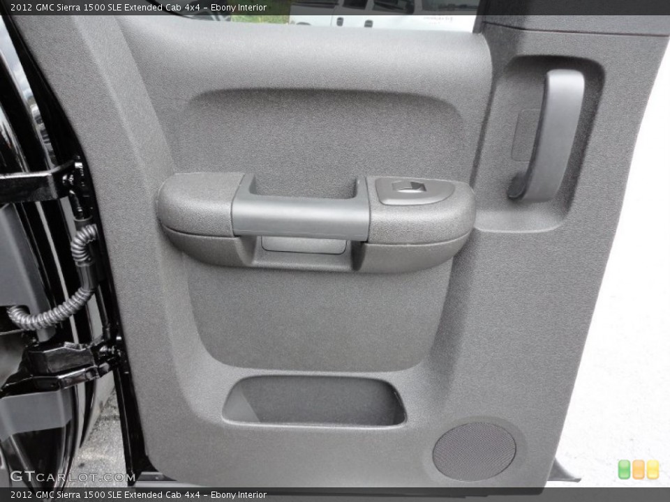 Ebony Interior Door Panel for the 2012 GMC Sierra 1500 SLE Extended Cab 4x4 #54807658